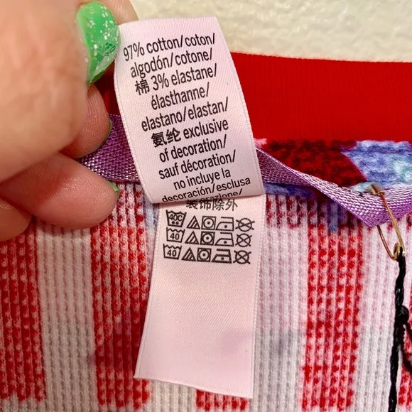 VS | NWT Fair Isle Waffle Knit Tribal Aztec Long Sleeve Holiday Thermal Shirt - Picture 6 of 7